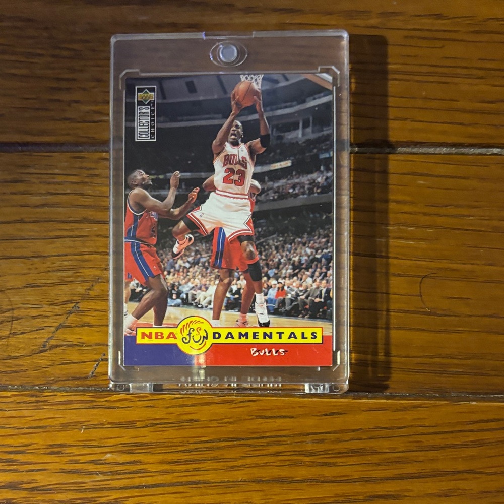 Michael Jordan NBA Fundamentals Card - rare! Mint state!